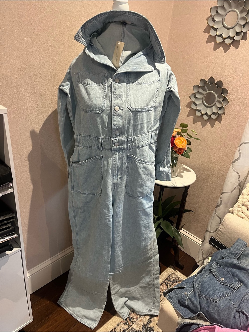 Super cute!! Universal Thread Light Wash Denim Jumpsuit